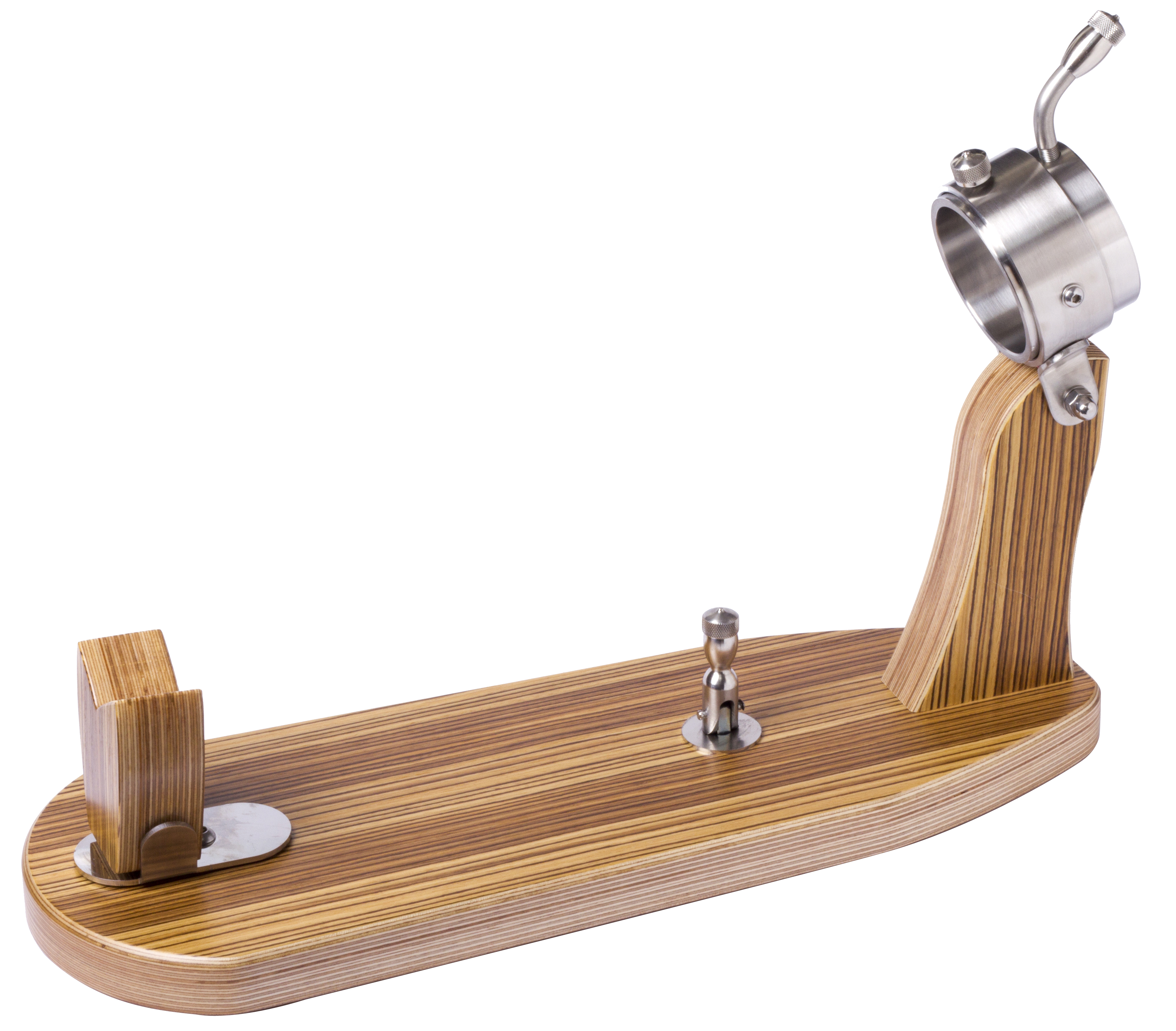 Ham Stand Zebrano teardrop suction cup in chrome Steelblade Spanish